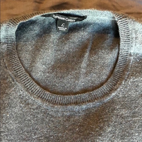 Dark Grey Cotton Sweater - Picture 2 of 4